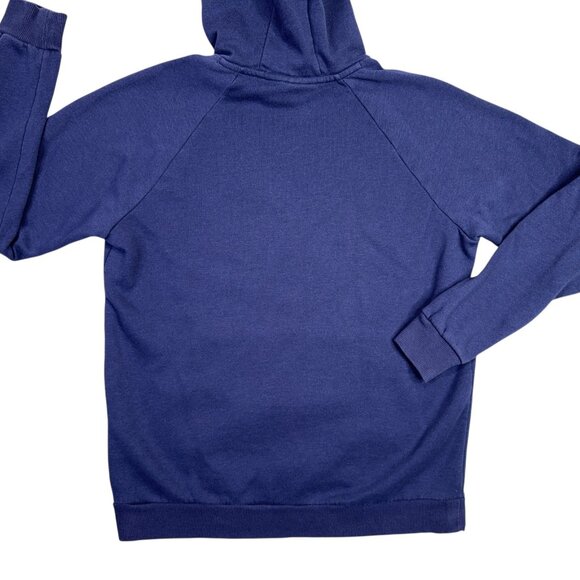 Under Armour Rival Hoodie Mens Medium M Blue Fitted Pullover Sweatshirt - Picture 8 of 11